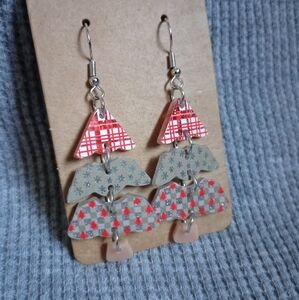 Christmas tree earrings